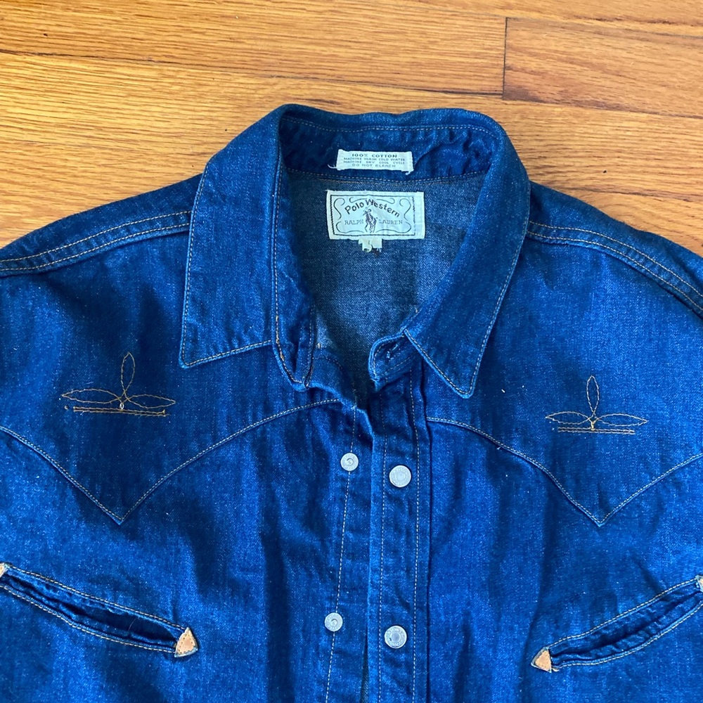 RARE Vintage Ralph Lauren “Polo Western” Denim Shirt